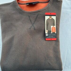 Island Sands Reversible‎ long sleeve Crew Neck Sz Medium new